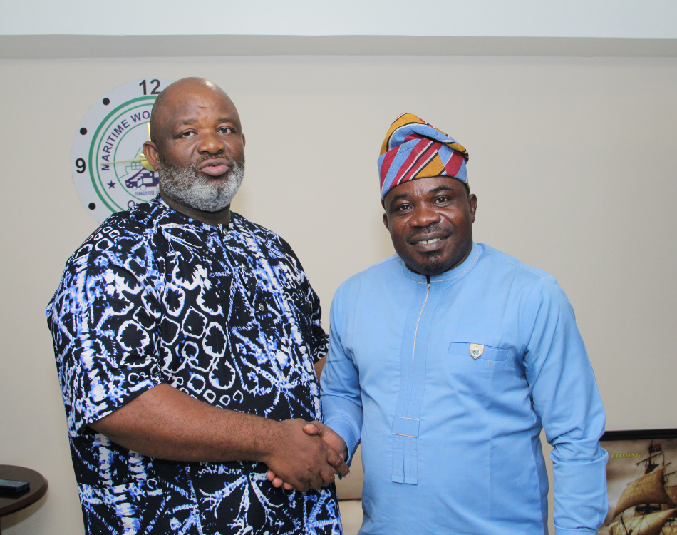 R: President General of MWUN, Com. Francis Bunu; BOAN Vice President Mr. Hyginus Chichebem Ndukwe