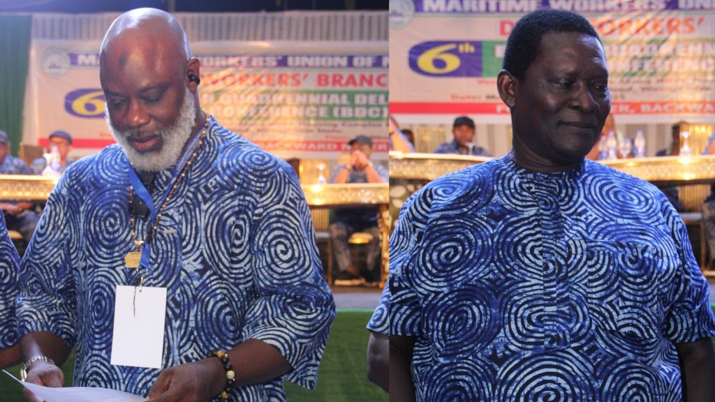 L: Comrade Sharafadeen Oguntoyinbo – Trustee; Comrade Augustine Okpas – Trustee