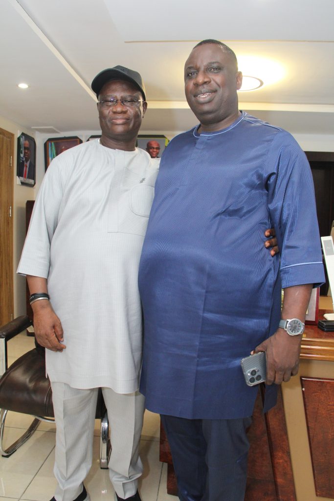 L: Comrade (Prince) Dr. Adeyanju Adewale, BoT Chairman, MWUN, Vice President, ITF Global, Chairman, ITF Africa; Comrade Abass Olufemi Oluyinka, President of Shipping Branch, MWUN