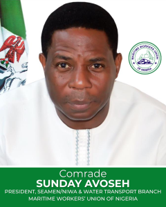 Comrade Sunday Avoseh, President, Seamen Branch of MWUN