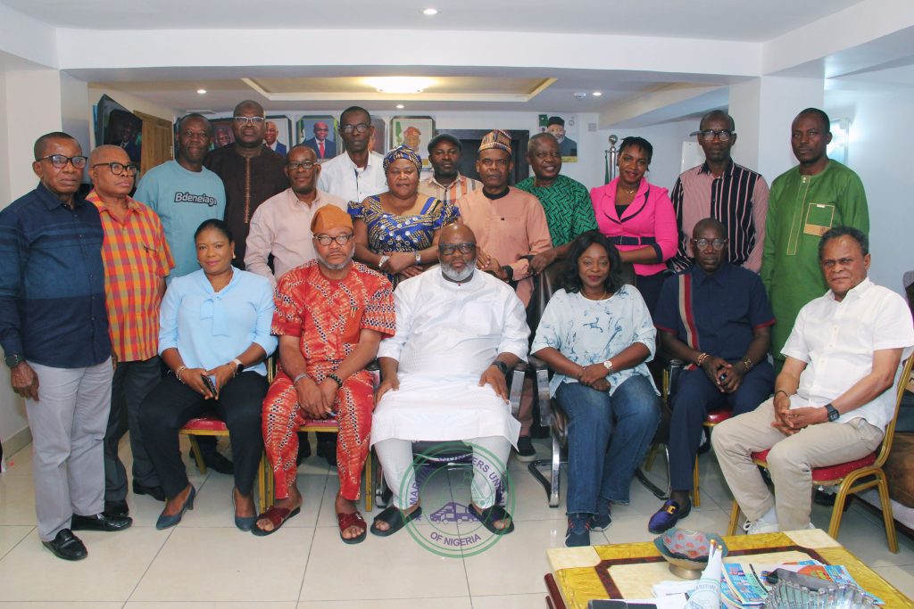 MWUN PG, Comrade Bunu, spotting white native attire on the front row with his national executives and AMJON Delegates during the visit