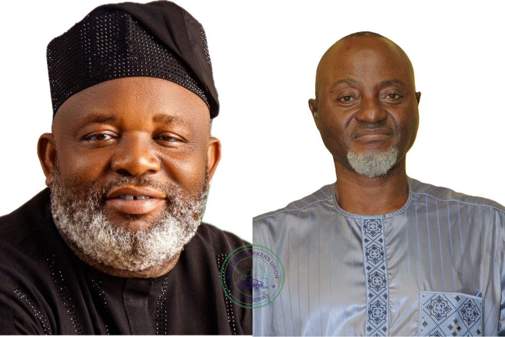 L: Com. Francis Bunu, President General of Maritime Workers Union of Nigeria; Com. Bolaji Agboola, President, Dockworkers Branch of MWUN